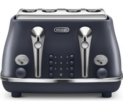 DELONGHI Elements CTOE4003.BL 4-Slice Toaster - Ocean Blue DELONGHI Elements CTOE4003.BL 4-Slice Toaster - Ocean Blue